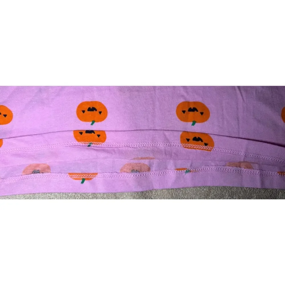Old Navy Girls Large (10-12) Short Sleeve T-Shirt Pink W/Pumpkin Faces NWT NEW